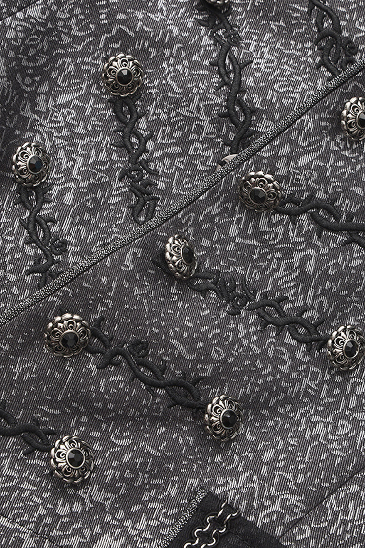 Elegant Prince Lace Slim Sleeveless Gothic Coat