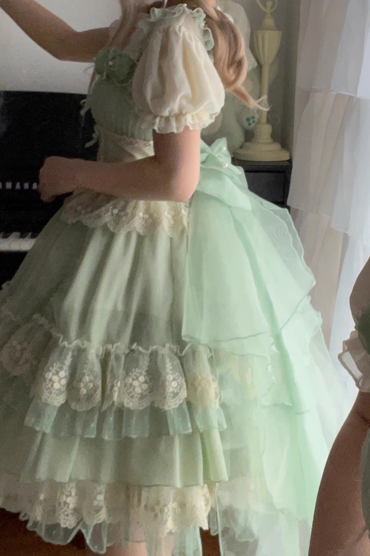 Emerald Annie's Tea Party Hanayome Ruffle Sweet Lolita JSK