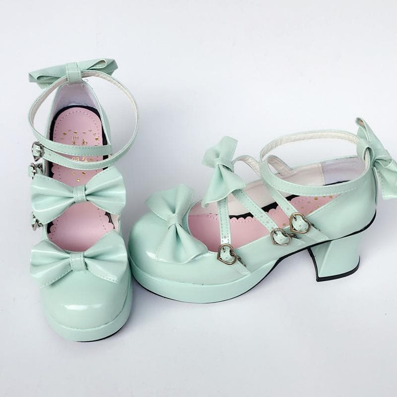 Lolita Made Mint Shoes Baby Bow SP168066 Custom