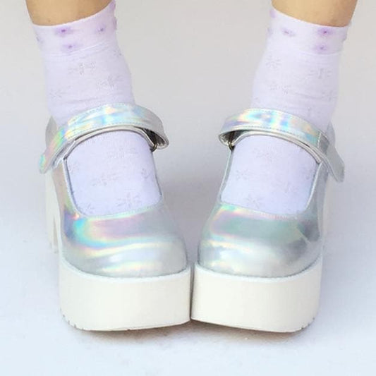 Made Laser Custom Shoes Hologram SP168086 Platform