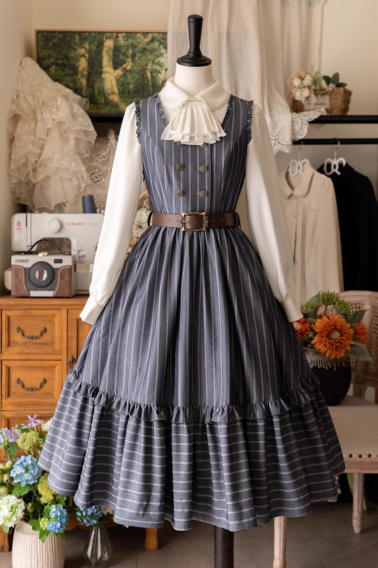 Small Estate Vintage Elegant Lolita Dress with Ruffle Details