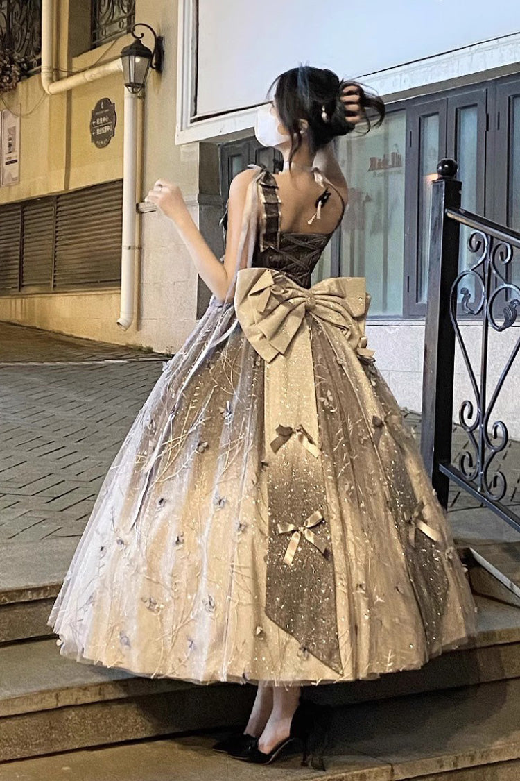 Sweet Lolita JSK Dress with Embroidery and Bowknot