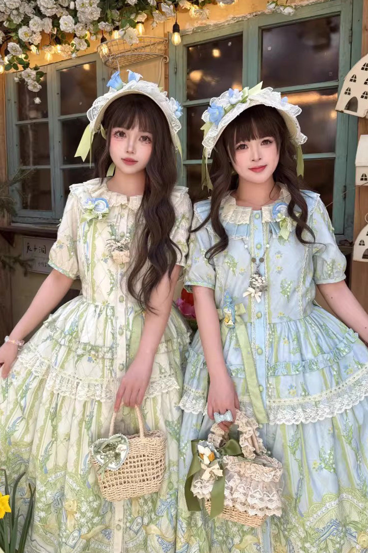 Sleeveless Lace JSK with Tea Collar - Plus Size Lolita