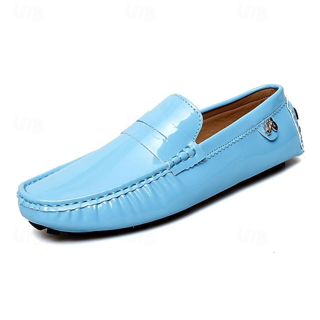 Penny Slip-Ons Loafers Driving Men's Leather PU