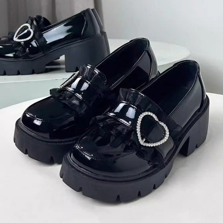 Heart Rhinestone Elegant Platforms in 3 Colors