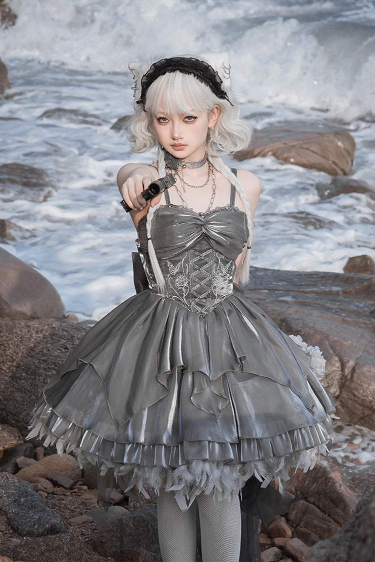 Elegant Princess Lolita JSK Dress with Ruffle Bowknot