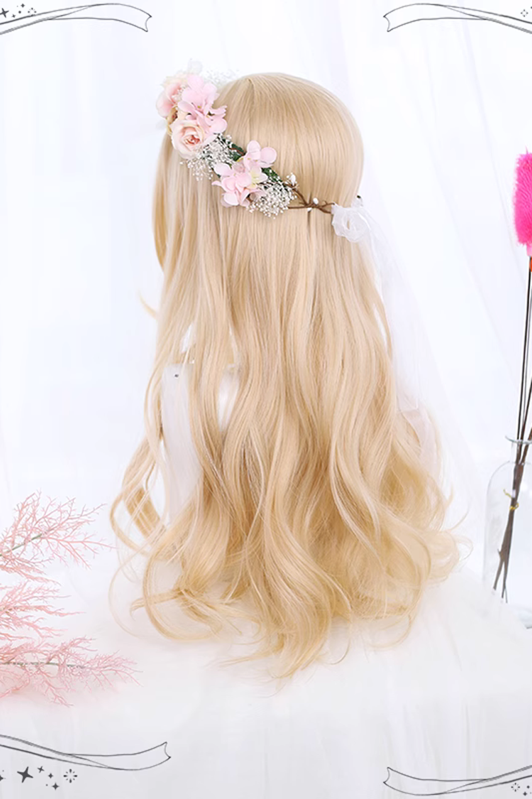 Golden Curly Sweet Lolita Wig