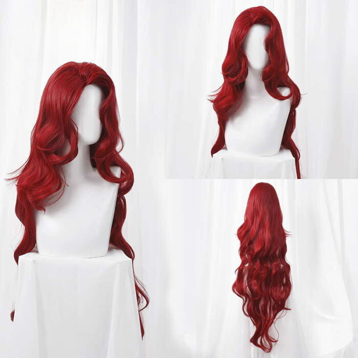 Elegant Princess Bloddy Red Curly Wig ON1185