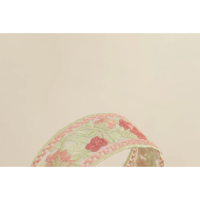 Embroidered Ribbon Hair Clip / Headband (Various Designs)