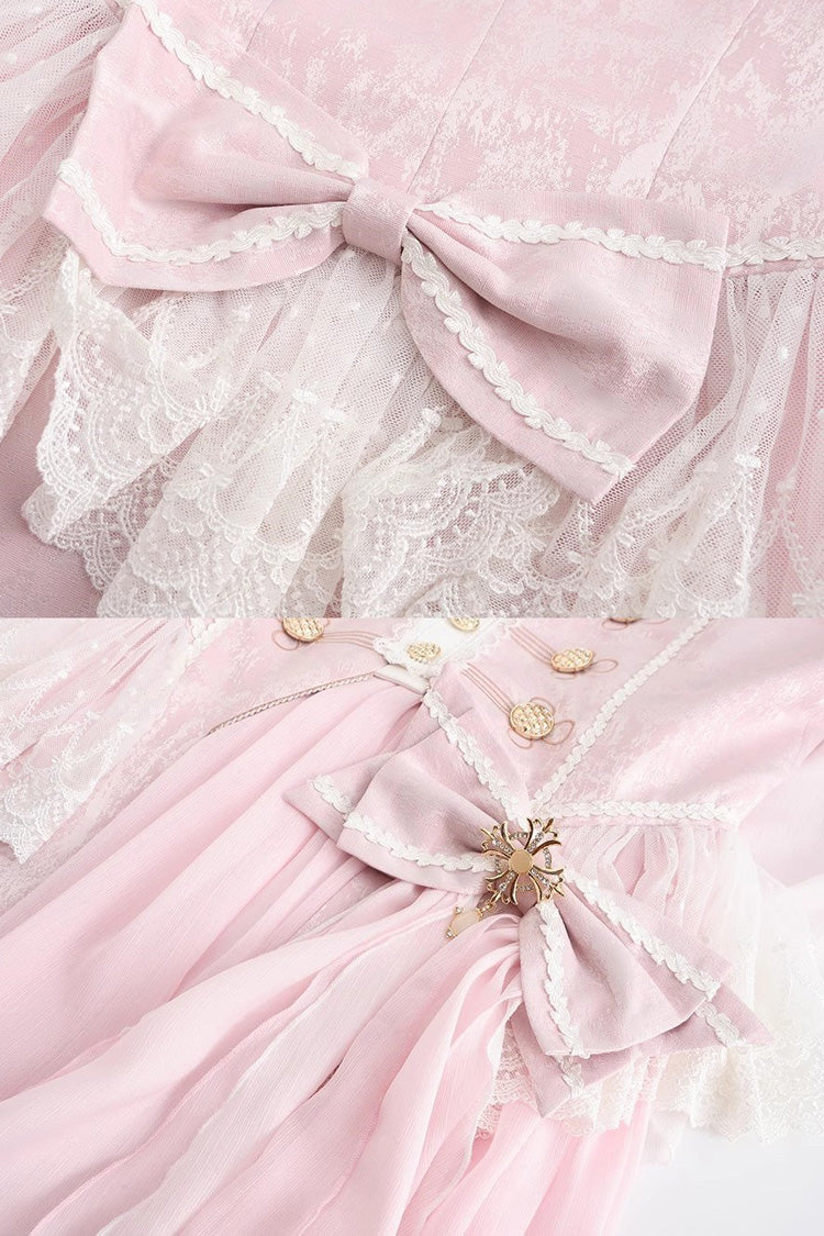 Blush Long-Sleeve Bow Prince Ouji Lolita Jacket