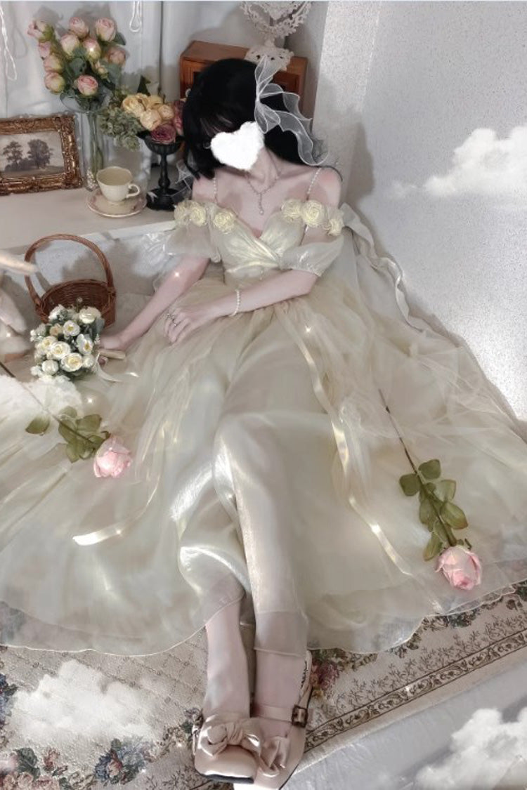 Strawberry Princess Bowknot Gradient Jsk Dress - Sweet Lolita