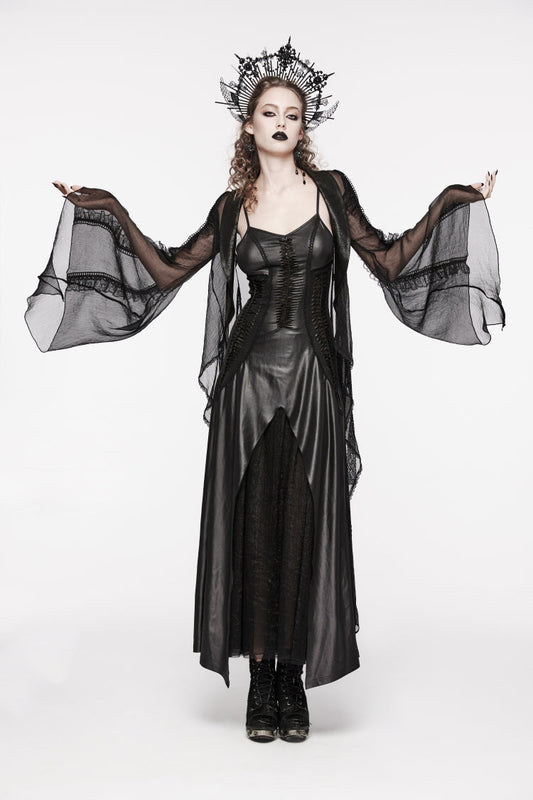 Off Shoulder Lace Lace-Up Slim Irregular Gothic Jsk Wedding Dress
