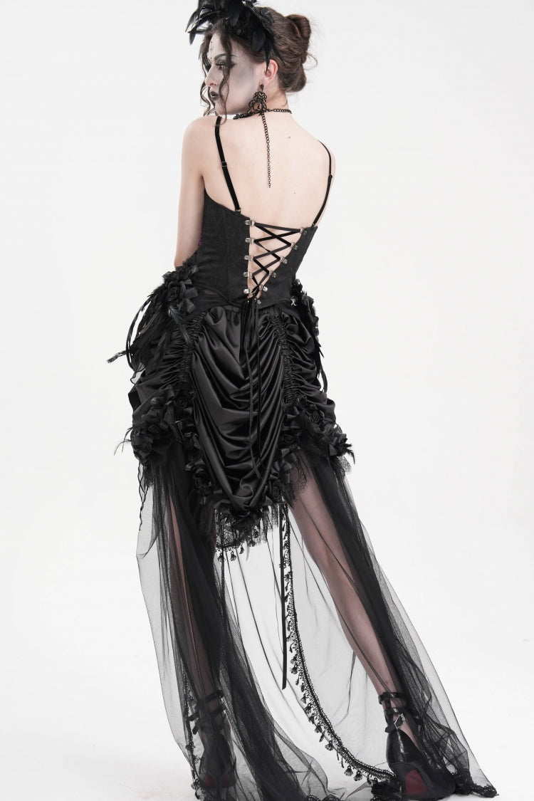 Heliotrope Lace-Up Overbust Gothic Corset
