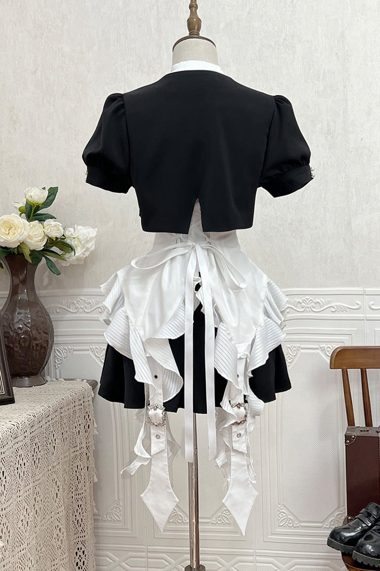 Ruffled Gothic Lolita Skirt in Black
