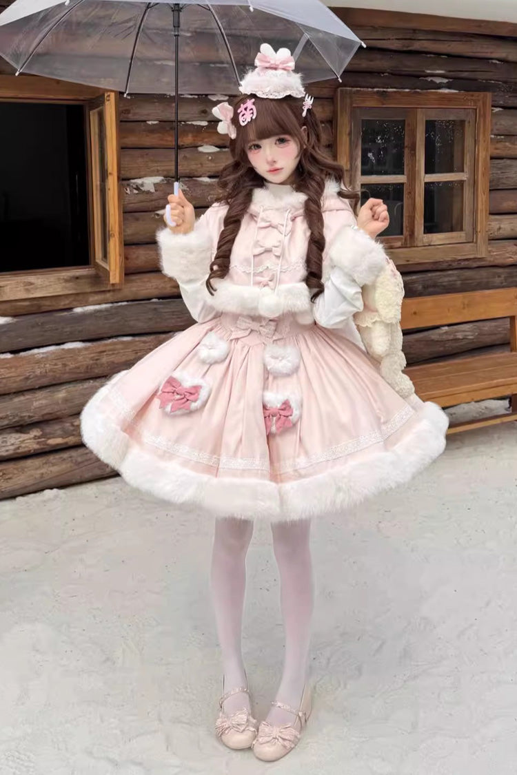Furry Bow Sweet Lolita Dress