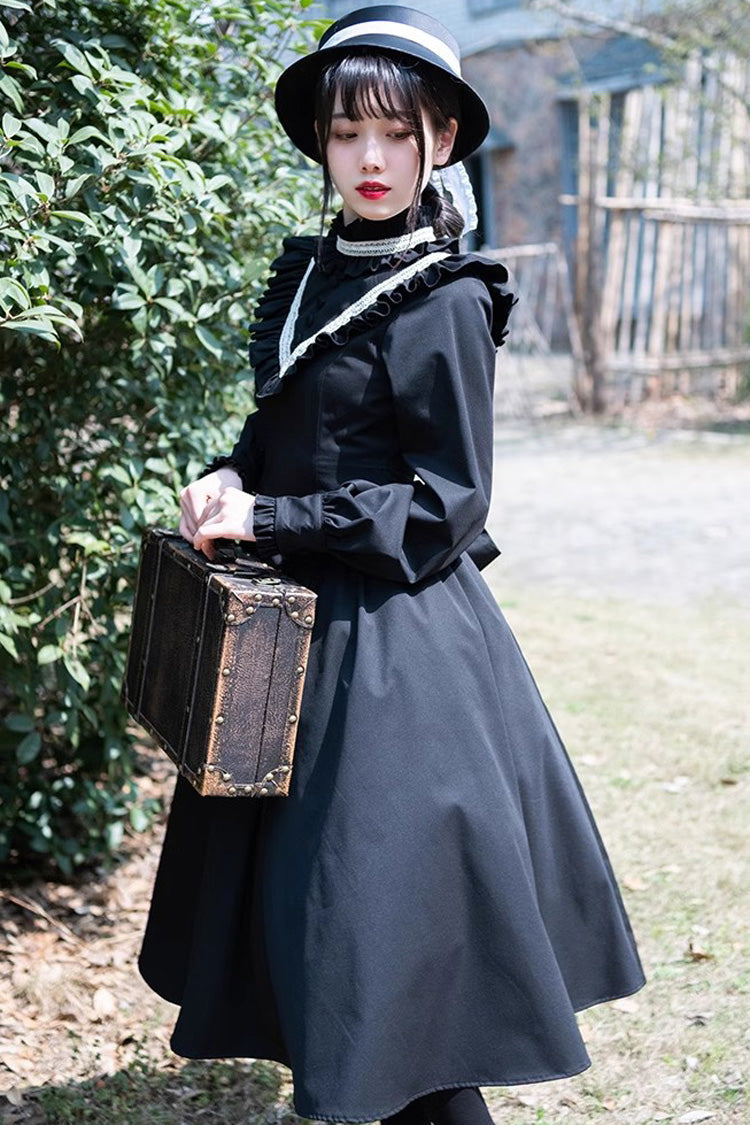 Autumn Winter Stand Collar Long Sleeve Lolita Dress