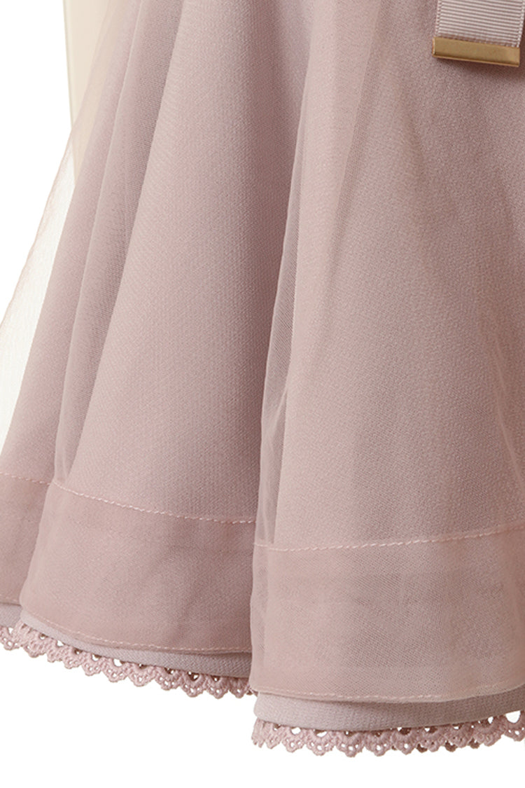 High Waist Mesh Buckle Skirt - Jirai Kei Fashion