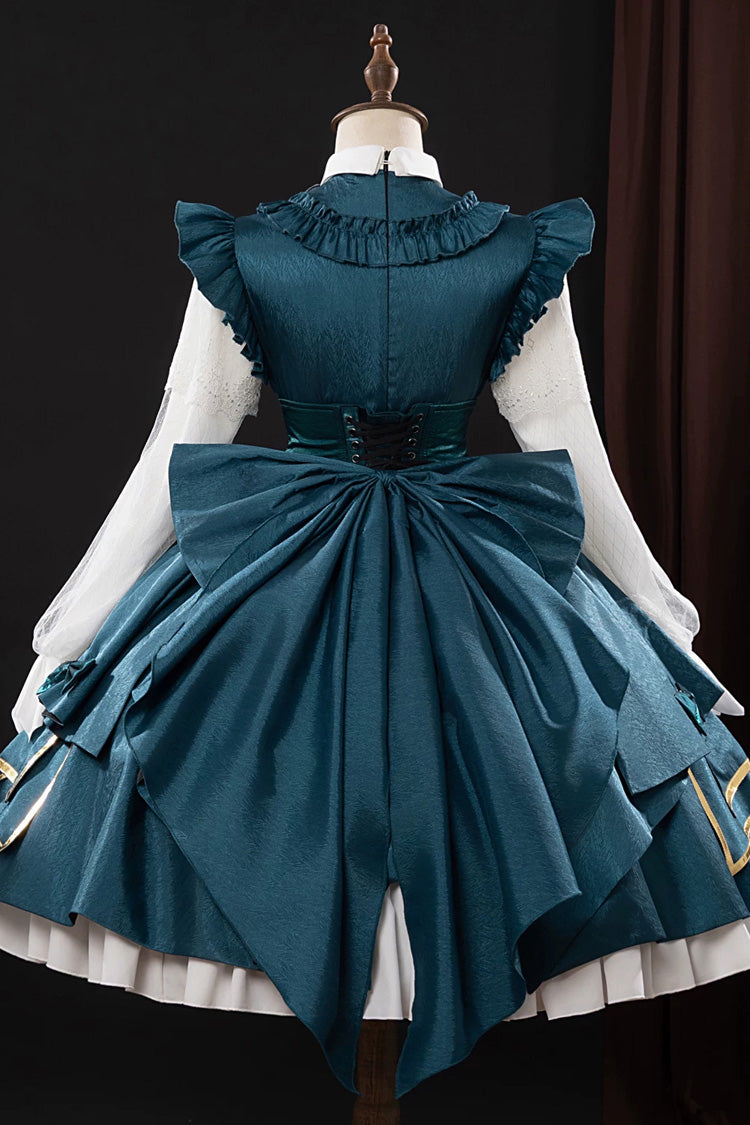 Identity V Gardener Cosplay Lolita Dress with Ruffled Bow