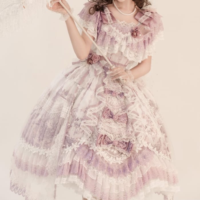 Fairyland Victorian Hime Lolita Pastel Purple Dress ON805