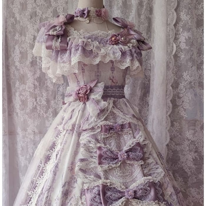 Fairyland Victorian Hime Lolita Pastel Purple Dress ON805 -