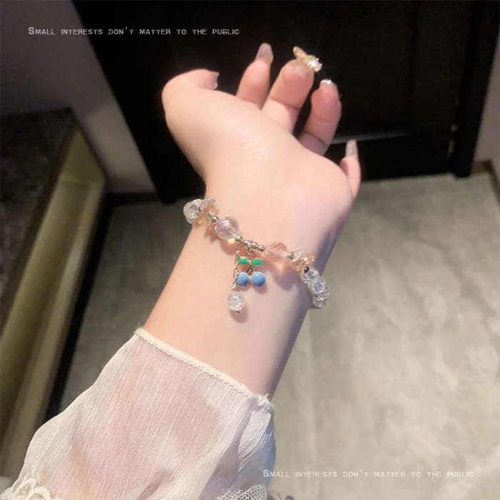 Faux Gemstone Bead Alloy Bracelet (Various Designs) - G0711