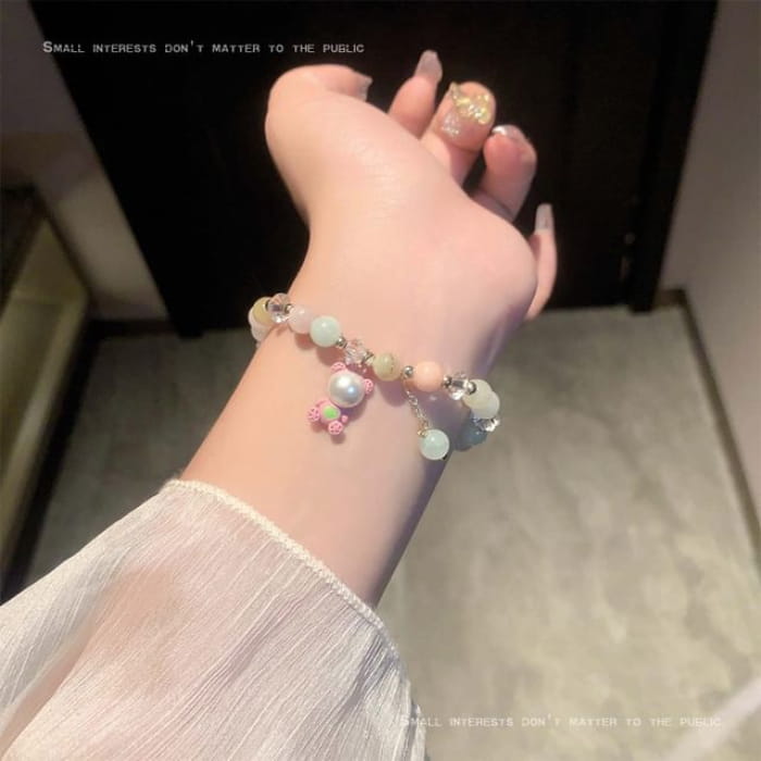Faux Gemstone Bead Alloy Bracelet (Various Designs) - G0716