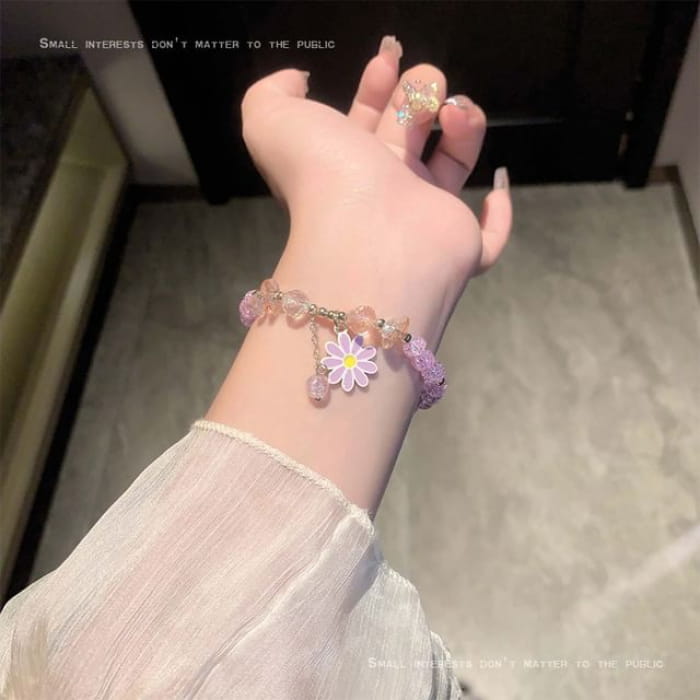 Faux Gemstone Bead Alloy Bracelet (Various Designs) - G0747