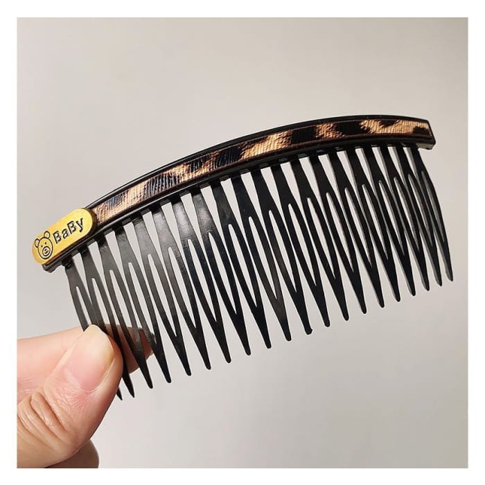 Faux Leather / Acrylic Hair Comb (Various Designs)