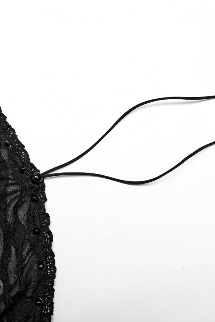 Sleeveless Halterneck Ripped Gothic Corset