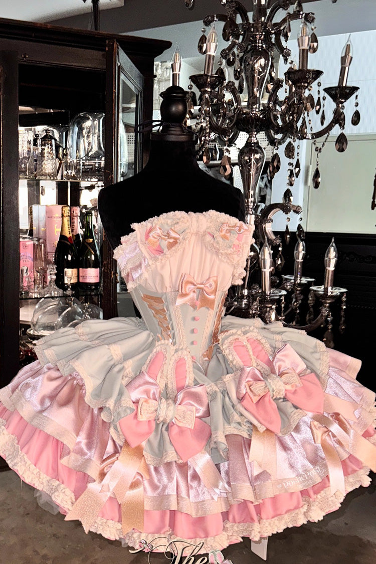 Ribbon Dance Sweet Princess Lolita Dress with Multi-Layered Ruffles