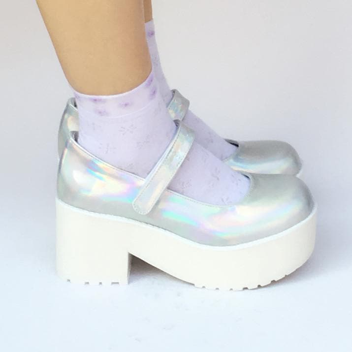 Made Laser Custom Shoes Hologram SP168086 Platform