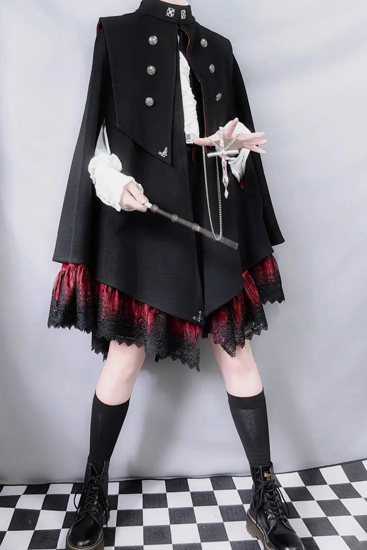 Gothic Prince Double-Breasted Ouji Cloak Coat, 3 Colorways