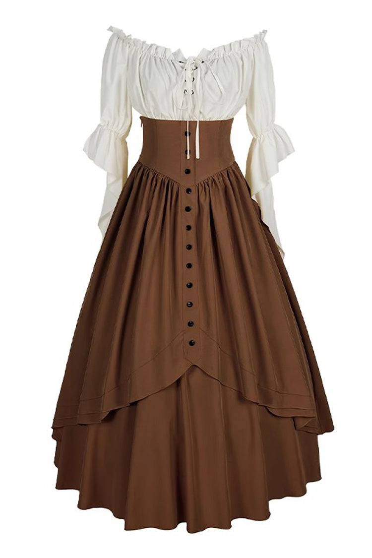 Elegant Gothic Ruffle Victorian Skirt in 8 Hues