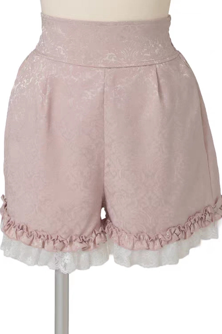 Jacquard Ruffle Bow Dress Set - Plus Size Lolita