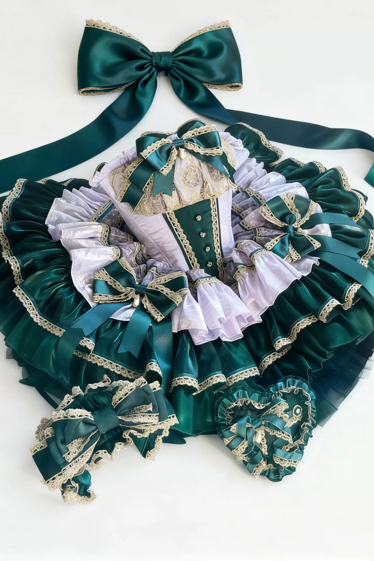 Multi-Layered Lace-Up Ballet Dress - The Little Mermaid's Tears