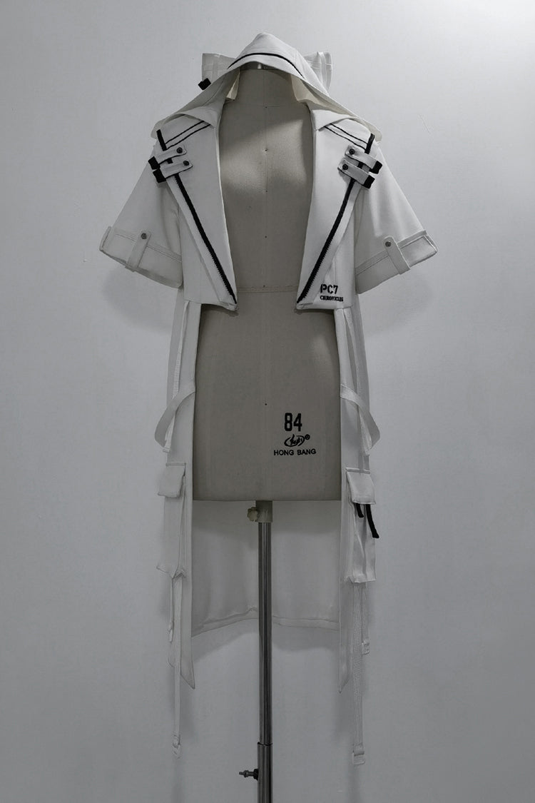 Ivory Cat Ear Prince Coat with Ouji Fashion Style - White Cat