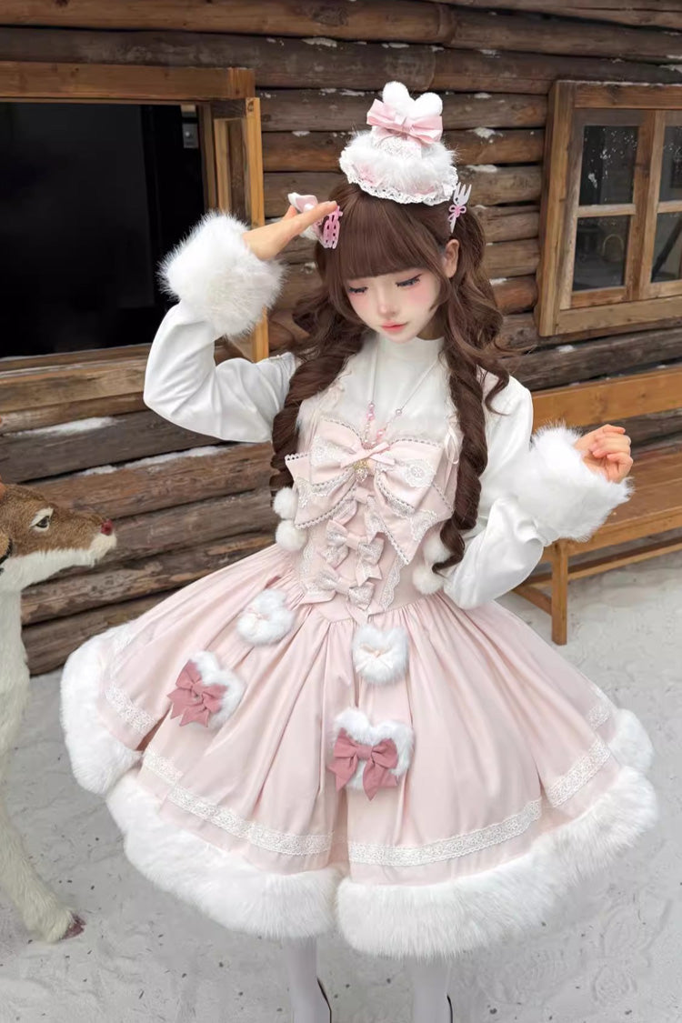 Furry Bow Sweet Lolita Dress