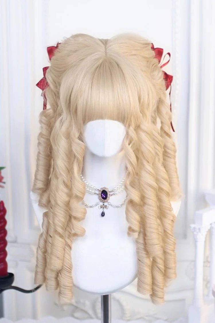 Adorable Lolita Wig with Spiral Ringlets in 3 Color Options