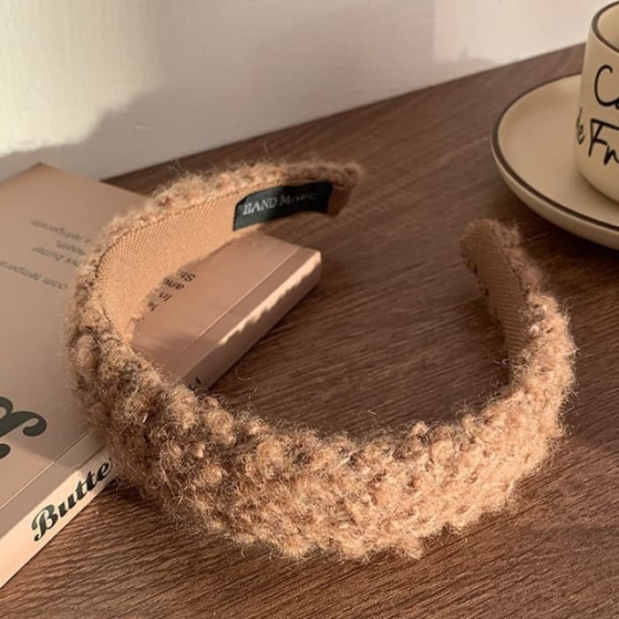 Fleece Headband - 04 - Khaki / One Size