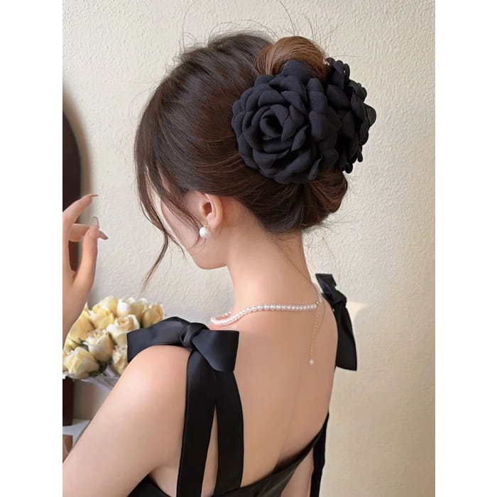 Floral Fabric Hair Claw