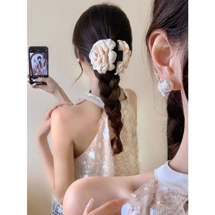 Floral Fabric Hair Claw