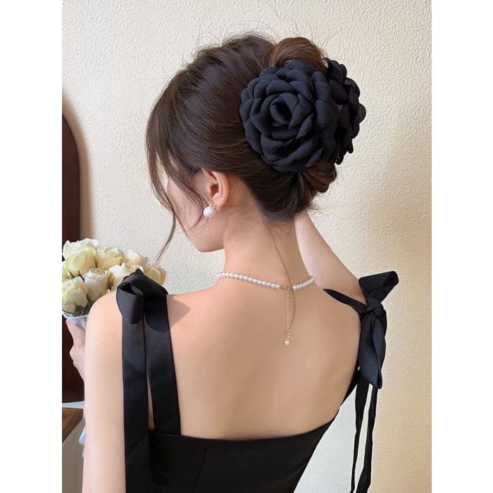 Floral Fabric Hair Claw