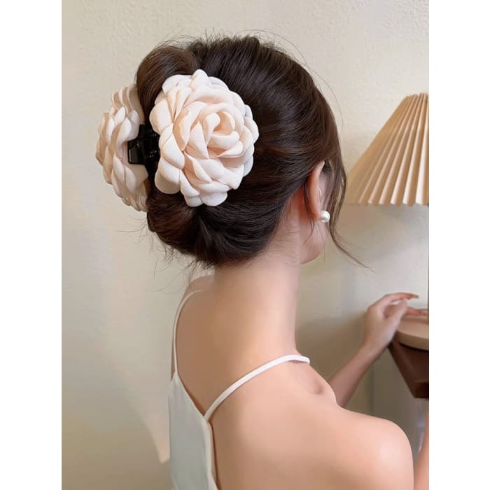 Floral Fabric Hair Claw