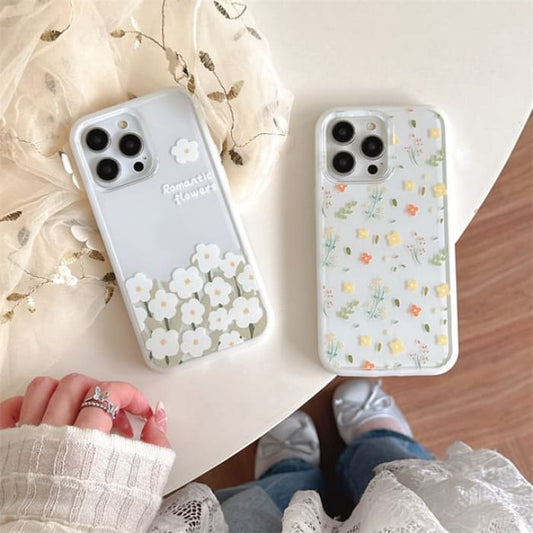 Floral Phone Case - iPhone 15 Pro Max / Plus / 14 / 13