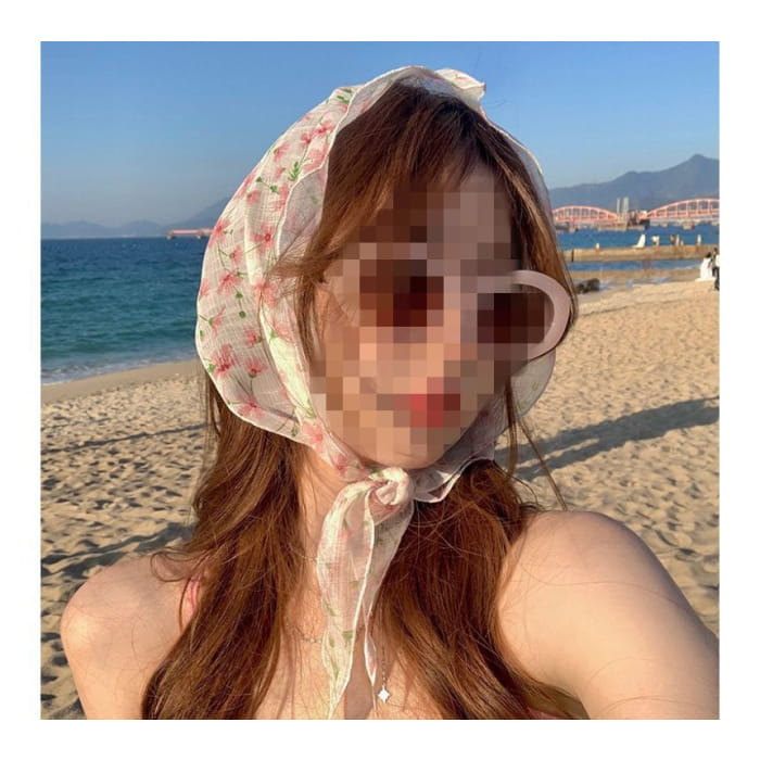 Floral Print Square Scarf (Various Designs)