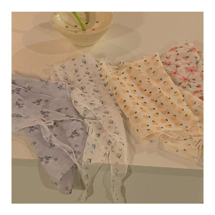 Floral Print Square Scarf (Various Designs)