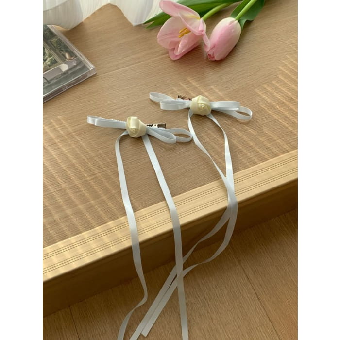 Flower Bow Hair Clip