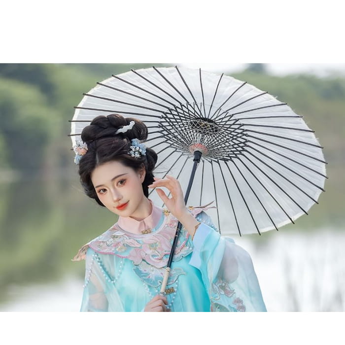 Flower Embroidered Hanfu Set