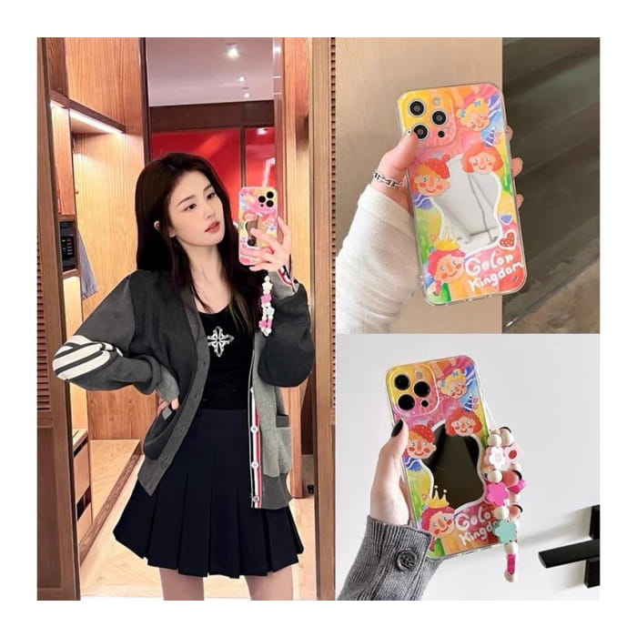 Flower Mirrored Phone Case - iPhone 13 Pro Max / mini / 12