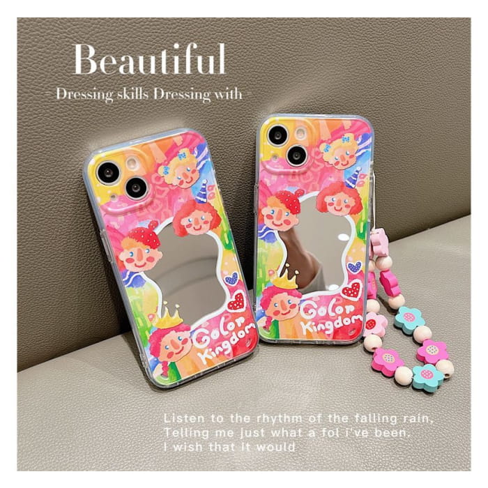 Flower Mirrored Phone Case - iPhone 13 Pro Max / mini / 12